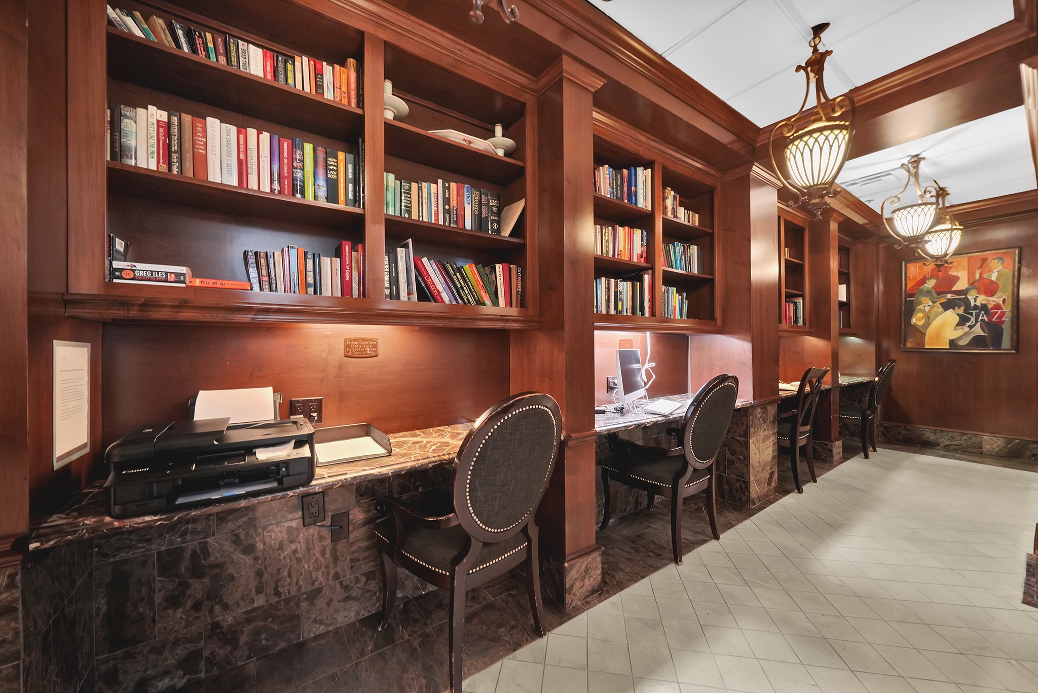 3525 Sage Road, Unit 813 Houston, TX 77056 - Photo 6 of 20 a dining room with furniture and a book shelf