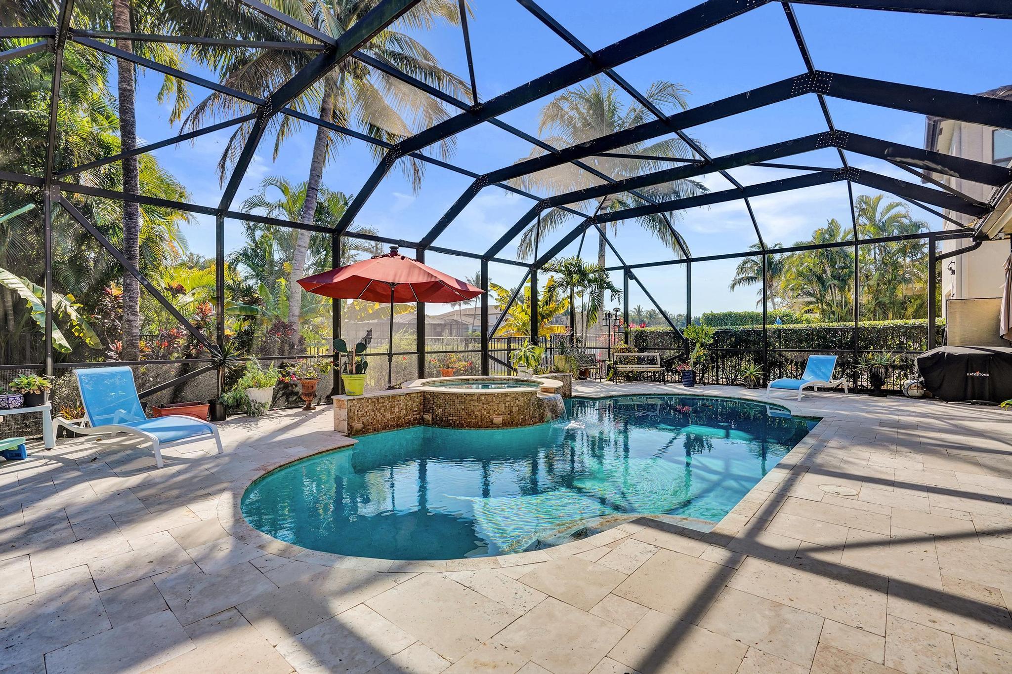 16610 Gateway Bridge Drive Delray Beach, FL 33446 - Photo 33 of 67 Custom Pool and Spa
