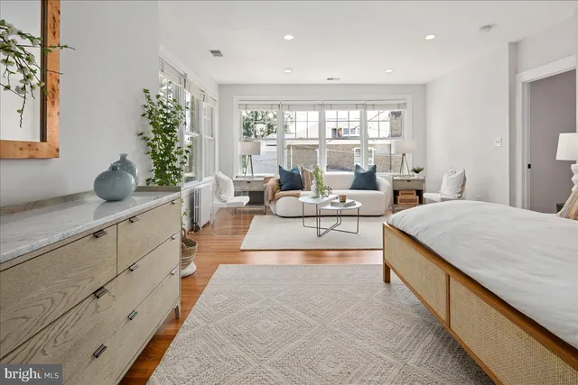 a living room with a couch and a coffee table