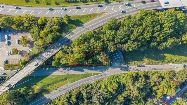 a view of a yard with an umbrella