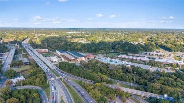 a view of city and ocean