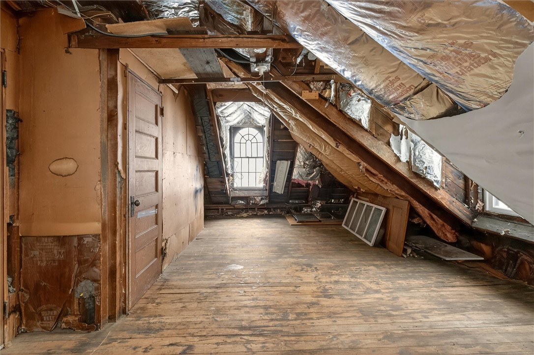 2 Thayer Street Rochester, NY 14607 - Photo 44 of 50 unfinished attic space in third floor