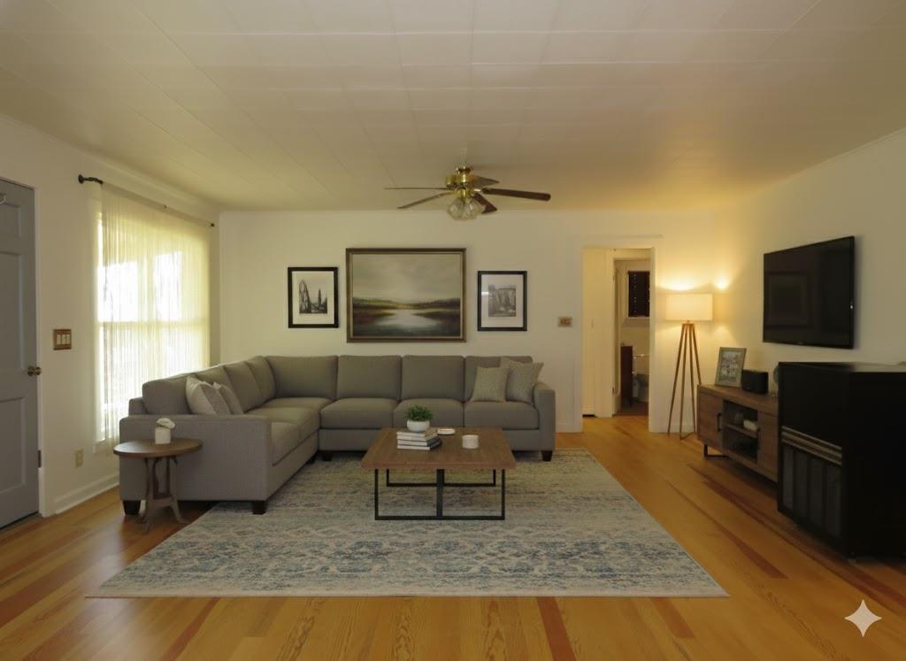 320 Pleasant Street Colfax, CA 95713 - Photo 11 of 49 a living room with furniture and a flat screen tv