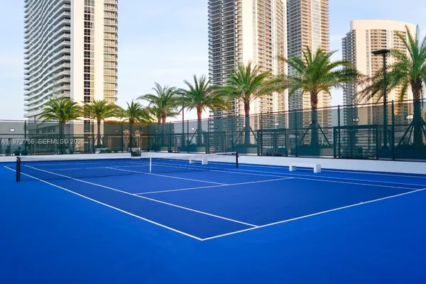 a view of a tennis court