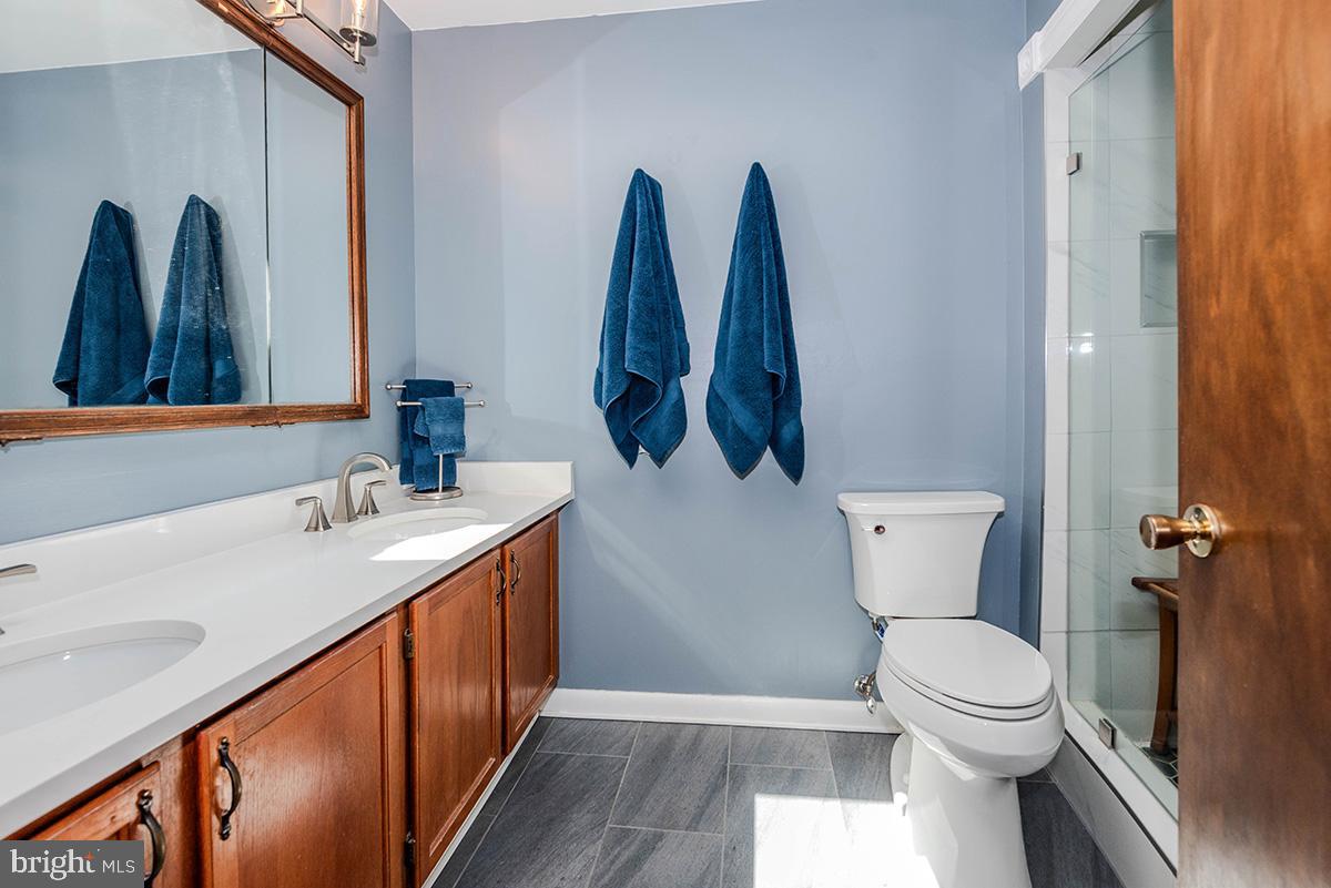 213 King James Road Upper Marlboro, MD 20774 - Photo 21 of 41 Double vanity in the updated primary bathroom.