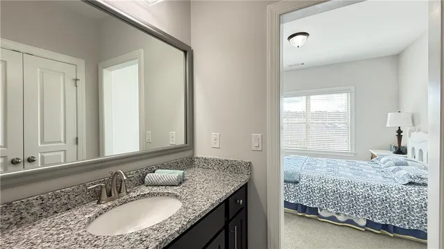 an empty room with natural light