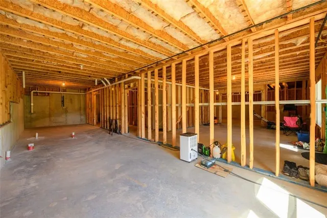 a view of a balcony with furniture