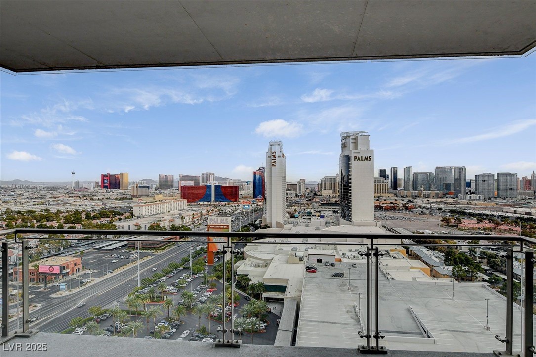 4381 West Flamingo Road, Unit 2202 Las Vegas, NV 89103 - Photo 28 of 40 Balcony with a skyline view