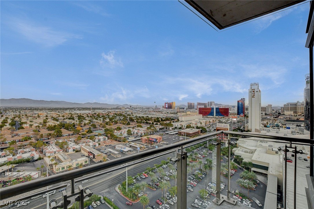 4381 West Flamingo Road, Unit 2202 Las Vegas, NV 89103 - Photo 32 of 40 Balcony featuring a view of city