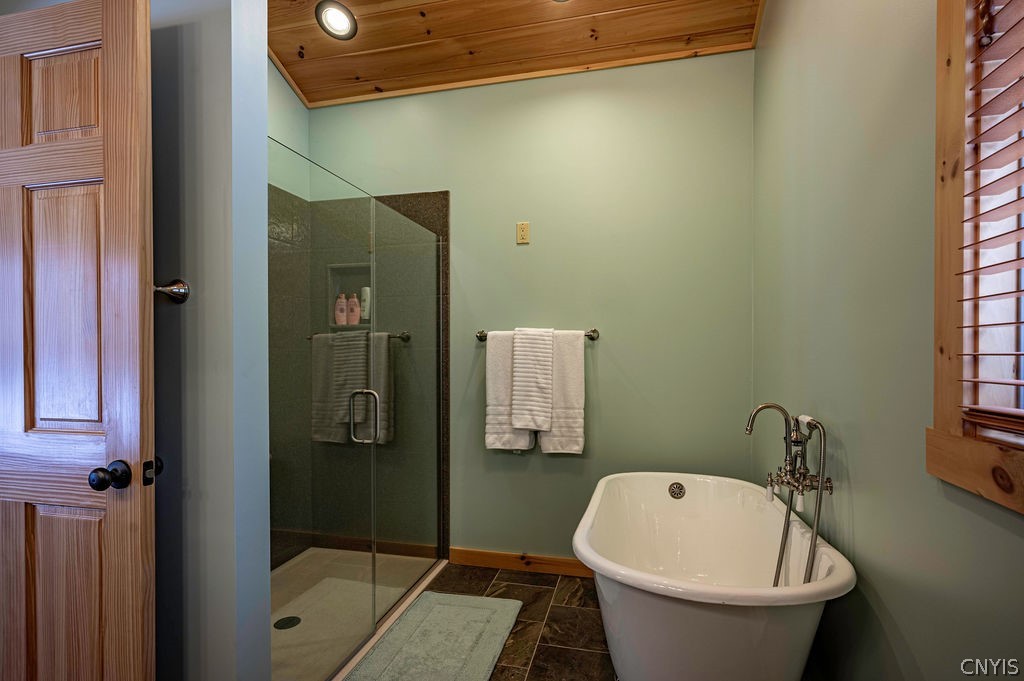 75 Rocky Point Lane Inlet, NY 13360 - Photo 19 of 25 Ensuite Full Guest Bathroom with Soaking Tub