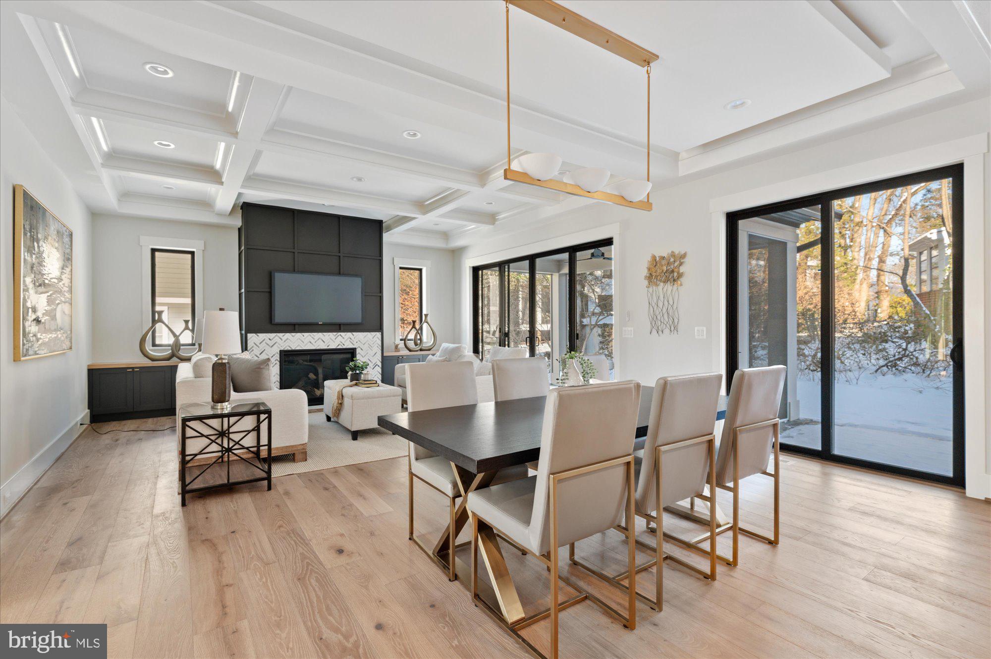 6928 Whitehall Place McLean, VA 22101 - Photo 21 of 77 a view of a dining room with furniture window and wooden floor