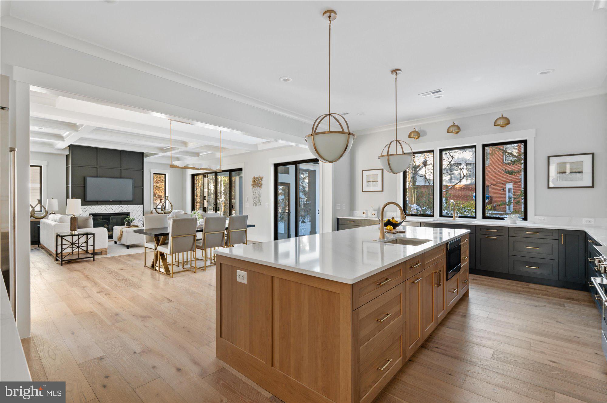6928 Whitehall Place McLean, VA 22101 - Photo 38 of 77 a large white kitchen with a large window