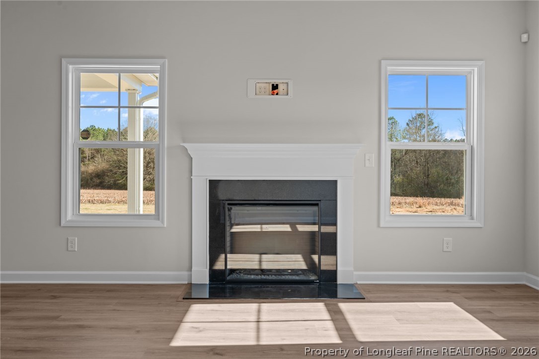 290 Elijah Way Vass, NC 28394 - Photo 18 of 45 a living room with a fireplace and a window