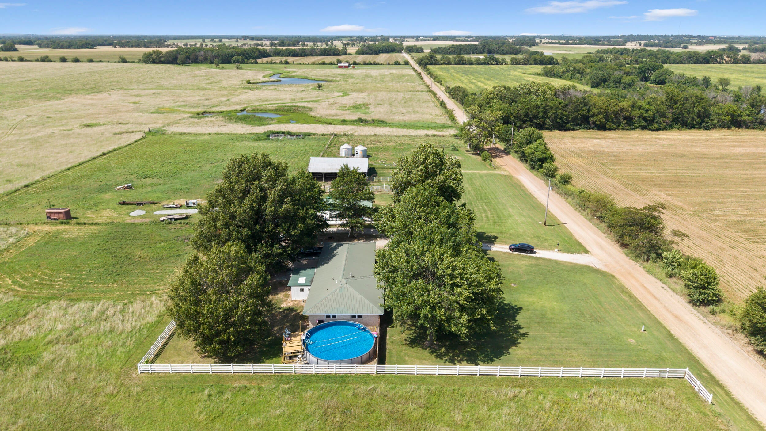 14901 South 540 Road Miami, OK 74354 - Photo 12 of 15 Side view Drone Shot
