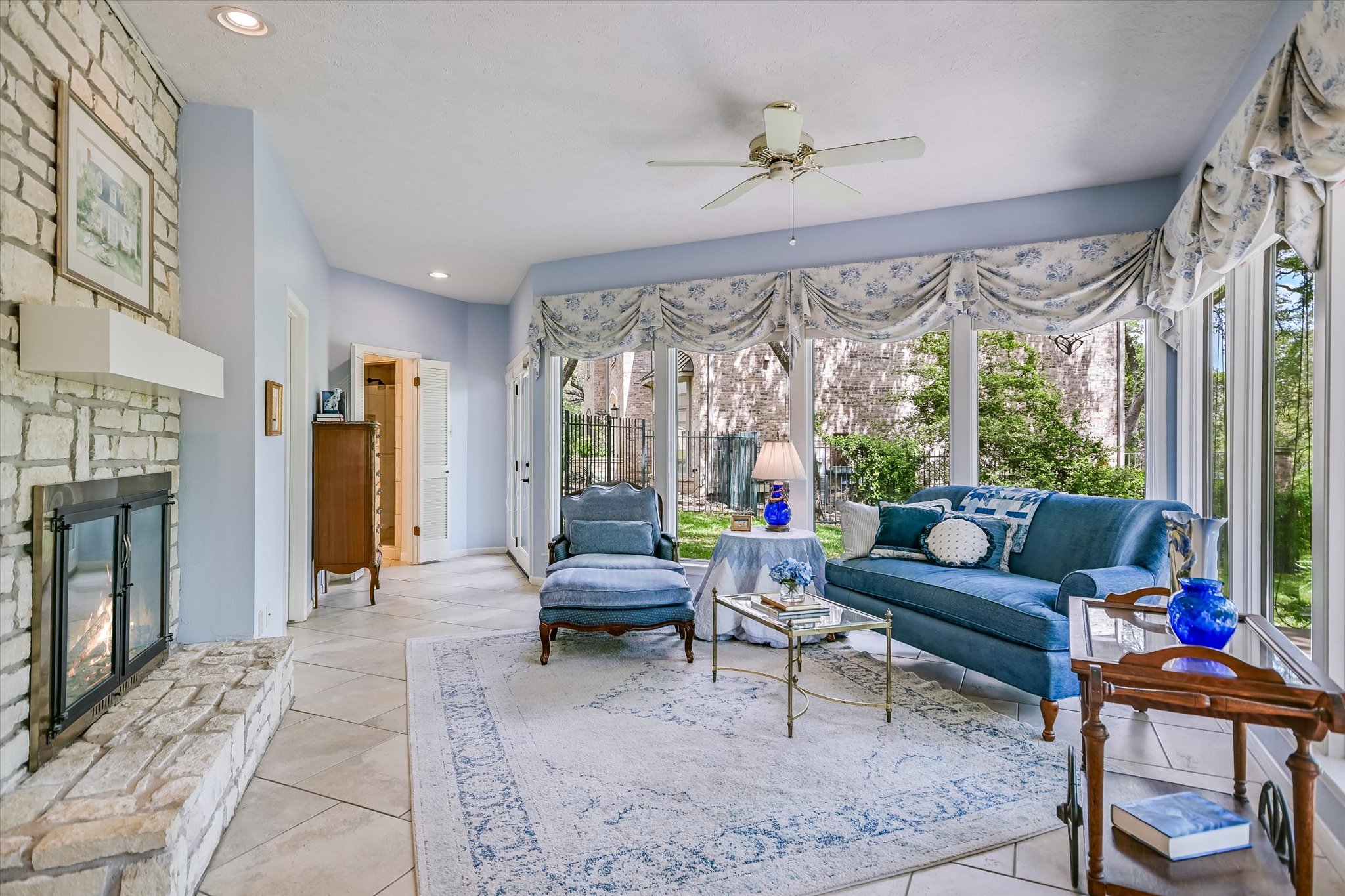 3901 Prentice Lane Austin, TX 78746 - Photo 14 of 40 The serene atmosphere makes the bedroom a calming escape at the end of the day.