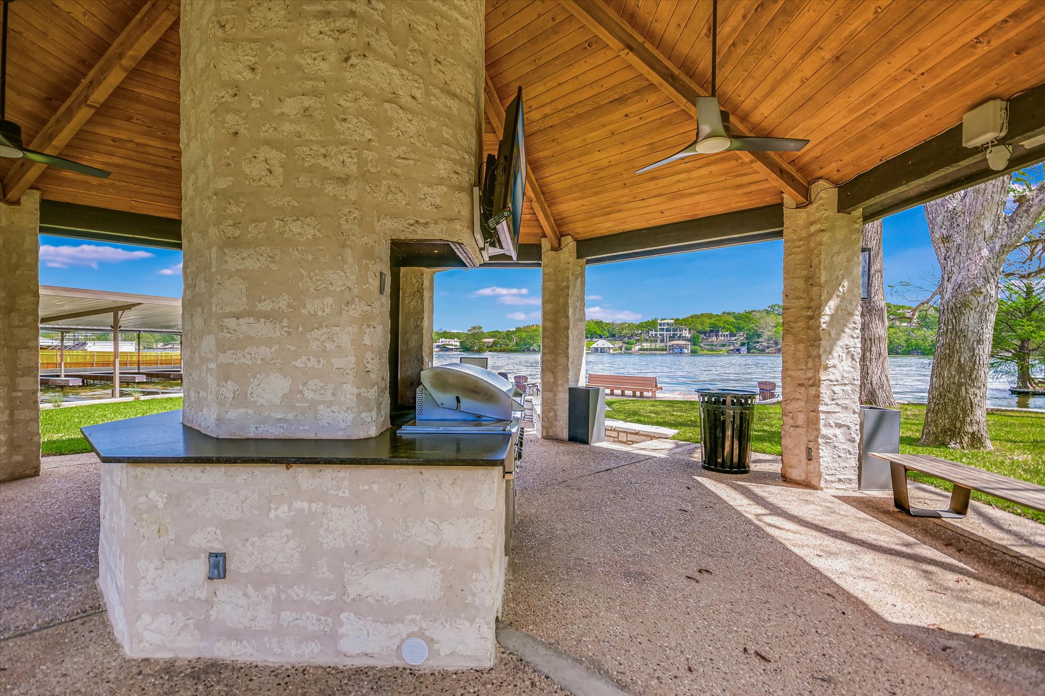 3901 Prentice Lane Austin, TX 78746 - Photo 37 of 40 The park includes a charming gazebo with BBQ grills and picnic tables for casual gatherings.