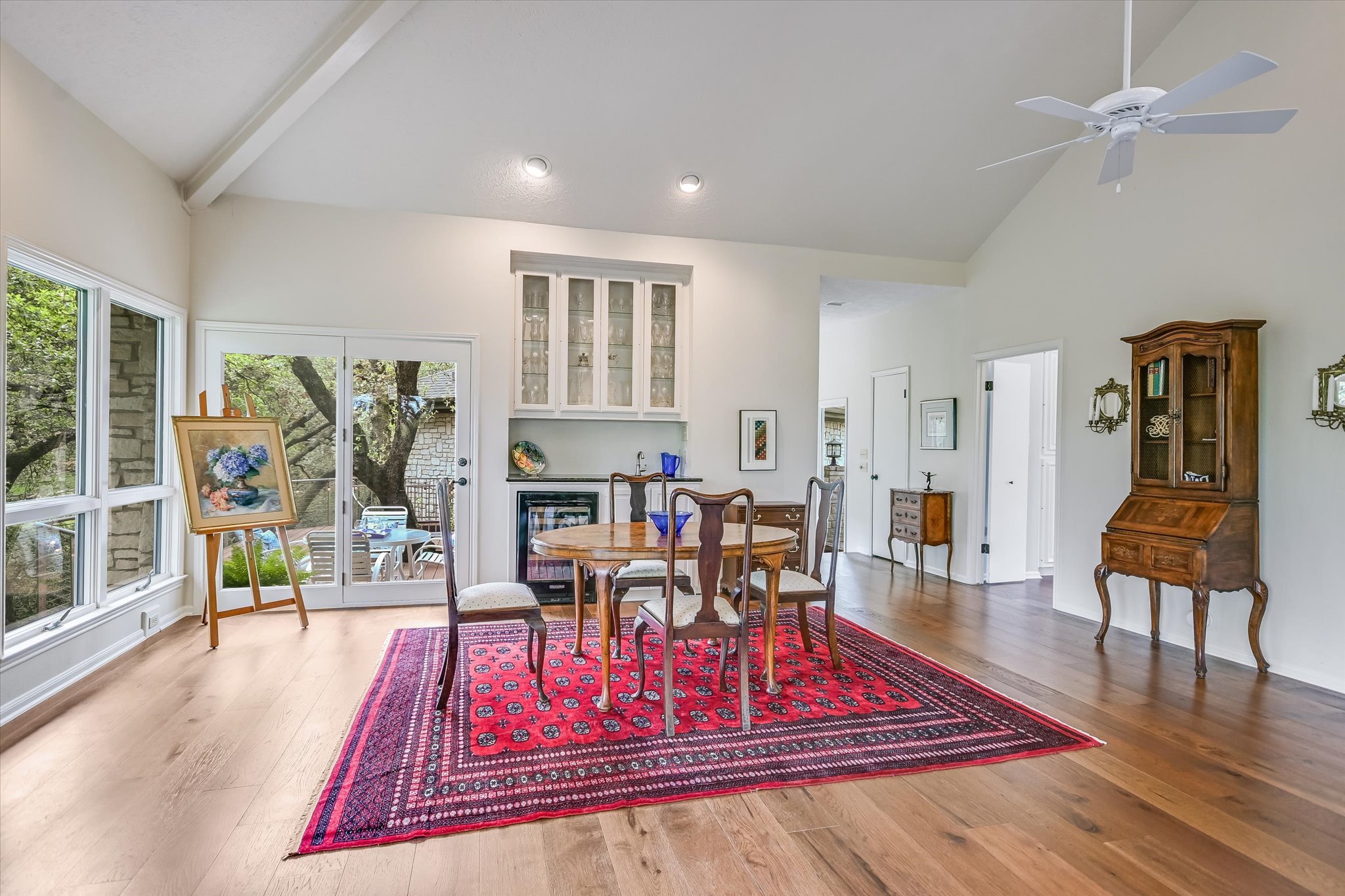 3901 Prentice Lane Austin, TX 78746 - Photo 6 of 40 Warm hardwood floors add natural character and complement the home’s wooded surroundings.