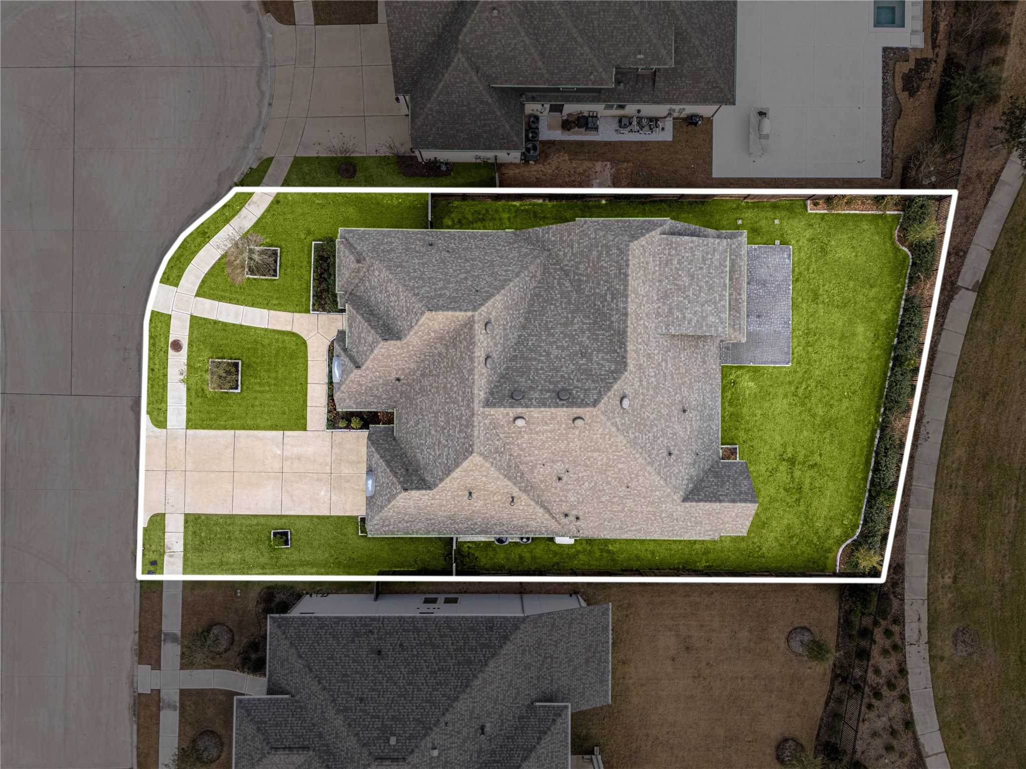 6707 Nimitz Court Katy, TX 77493 - Photo 2 of 43 an aerial view of a house with a swimming pool
