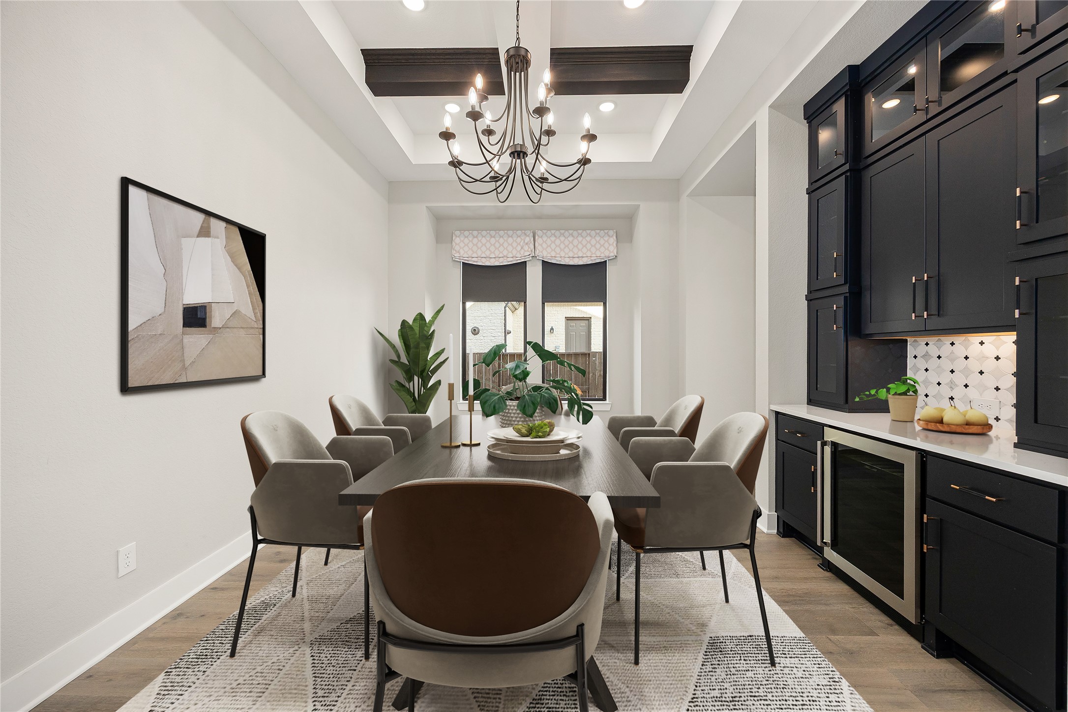6707 Nimitz Court Katy, TX 77493 - Photo 6 of 43 a dining room with furniture a chandelier and window