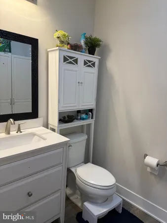 a bathroom with a sink and a toilet