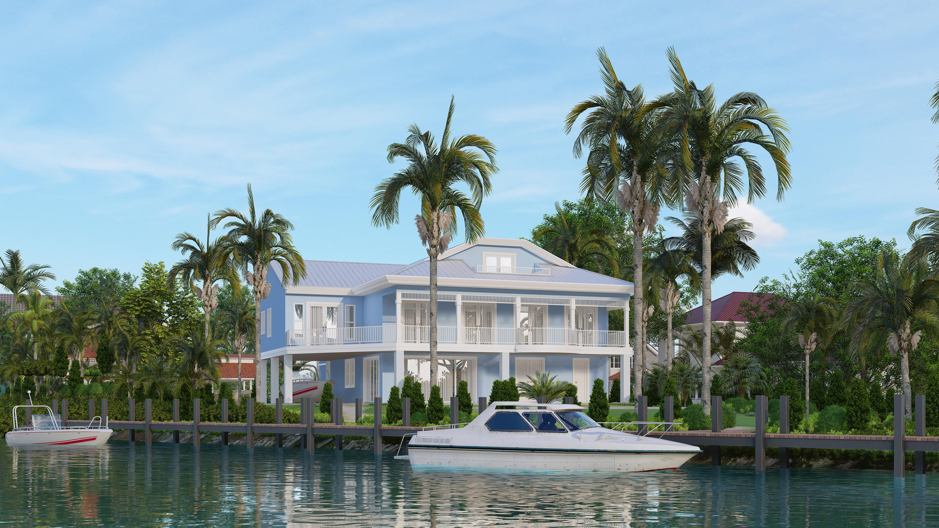 143 Lake Road Tavernier, FL 33070 - Photo 2 of 14 143 LakeRd-3DRendering-Rear 2