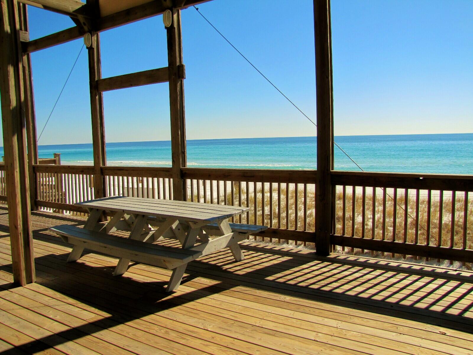 22 Amber Cove Miramar Beach, FL 32550 - Photo 55 of 60 a view of a balcony with wooden floor