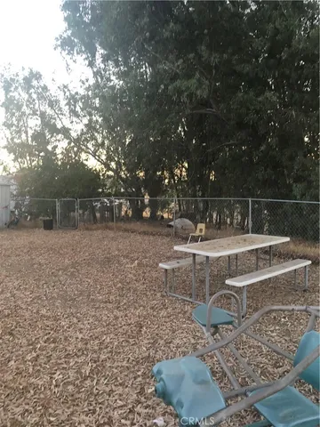 a view of a with a large tree