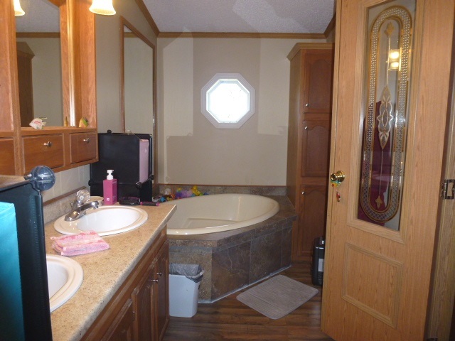 6009 Park Road Clinton, IL 61727 - Photo 7 of 15 a bathroom with a sink and a mirror