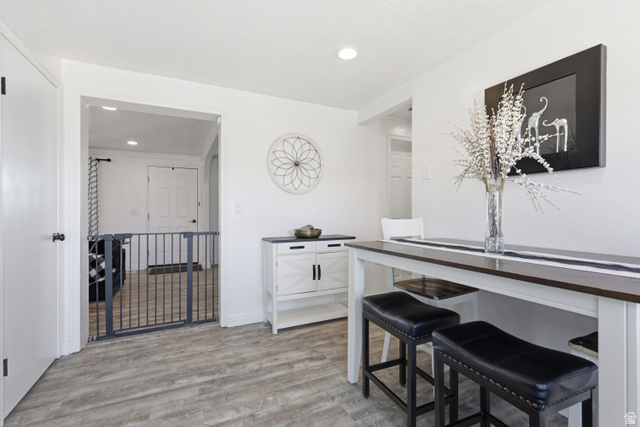 830 North Stone Road Snowville, UT 84336 - Photo 6 of 69 Dining space with light wood finished floors and recessed lighting