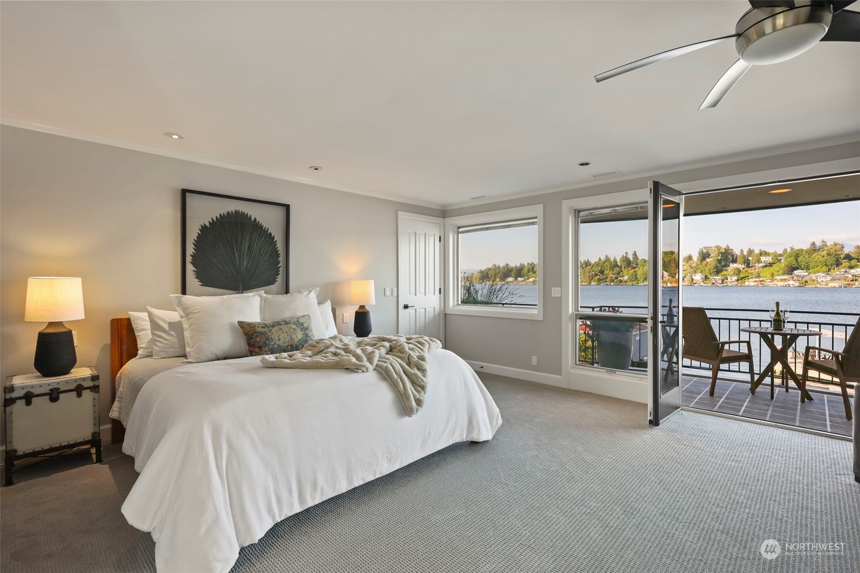 809 Stitch Road Lake Stevens, WA 98258 - Photo 29 of 40 a bedroom with a bed and large windows