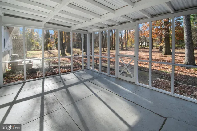 a view of a room with racks