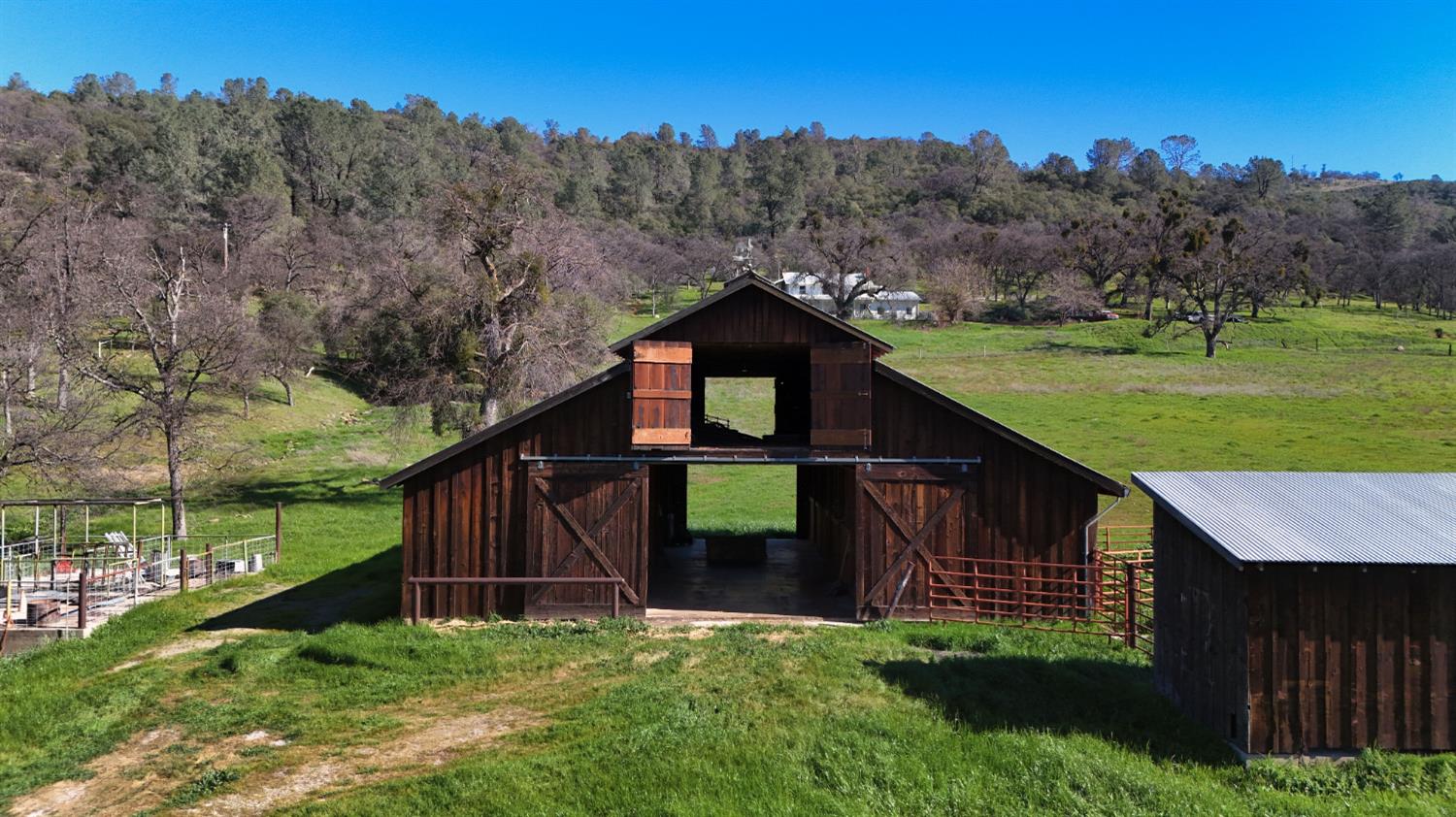 1933 Appaloosa Road Angels Camp, CA 95222 - Photo 2 of 75 a backyard of a house with lots of green space and trampoline