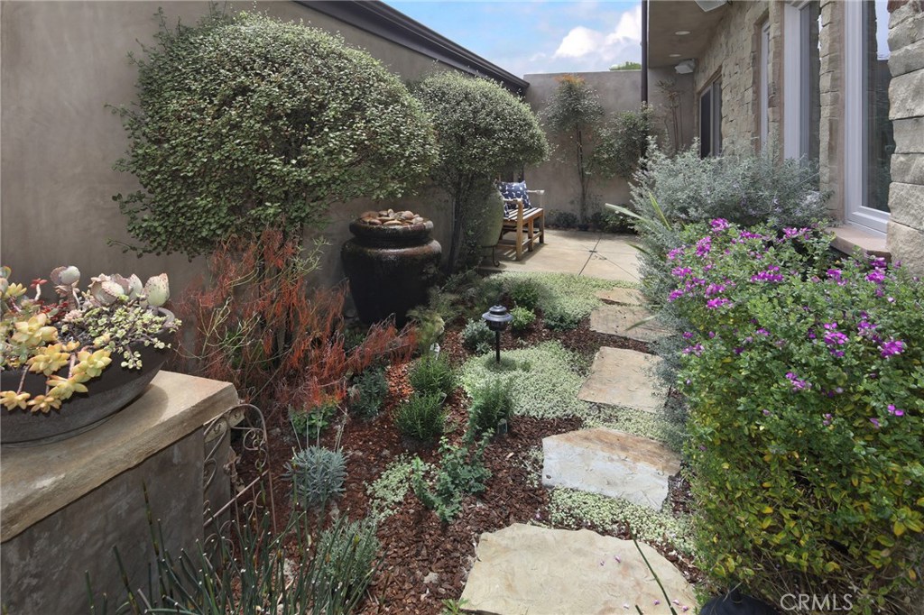 23711 Colima Bay Dana Point, CA 92629 - Photo 12 of 45 a view of a backyard with plants and fountain