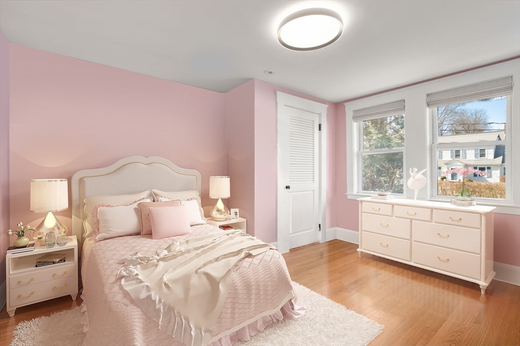 89 Prospect Street Newton, MA 02465 - Photo 24 of 31 a bedroom with a bed and a large window