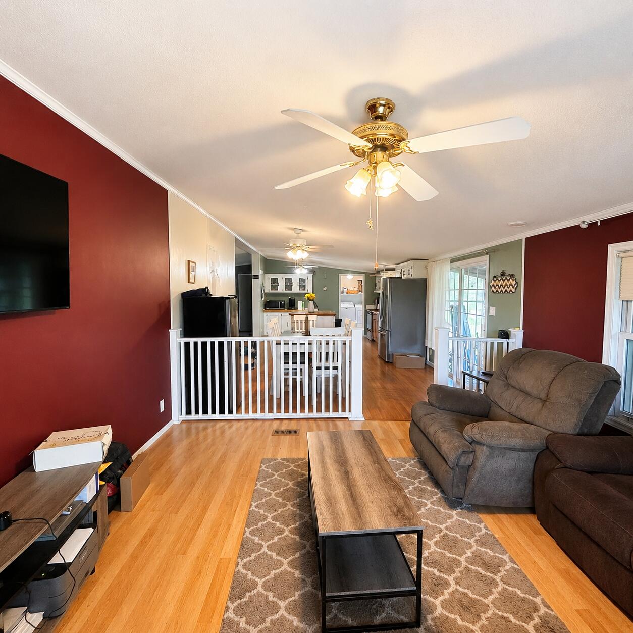 9963 Bloomville Road Manning, SC 29102 - Photo 14 of 33 Den has bookcases and it is open to dining area and kitchen