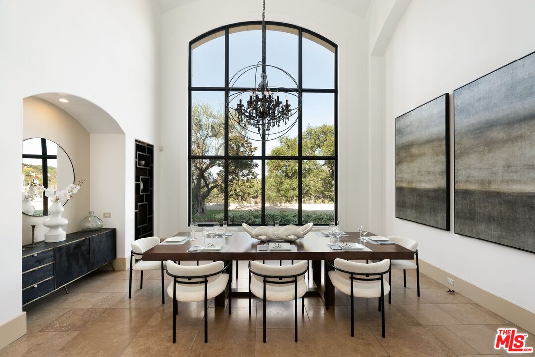 8 Beverly Ridge Terrace Beverly Hills, CA 90210 - Photo 17 of 74 a view of a dining room with furniture window and outside view