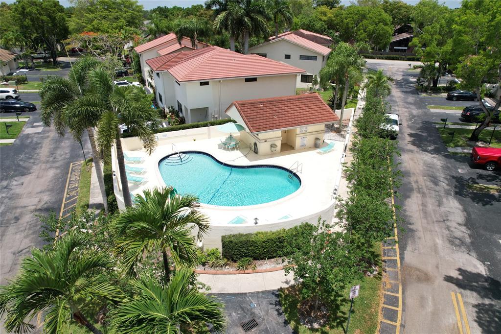 718 Southwest 88th Terrace, Unit 718 Plantation, FL 33324 - Photo 32 of 37 an aerial view of a house with outdoor space