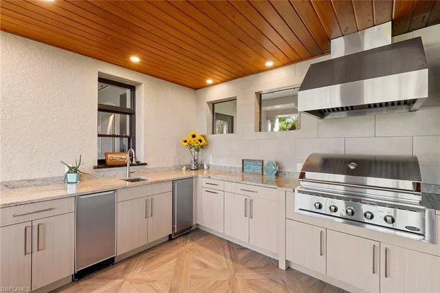 a outdoor space with lots of table and chairs