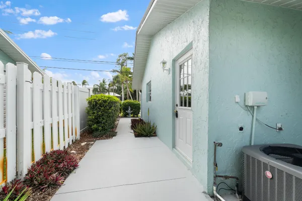 a view of a porch