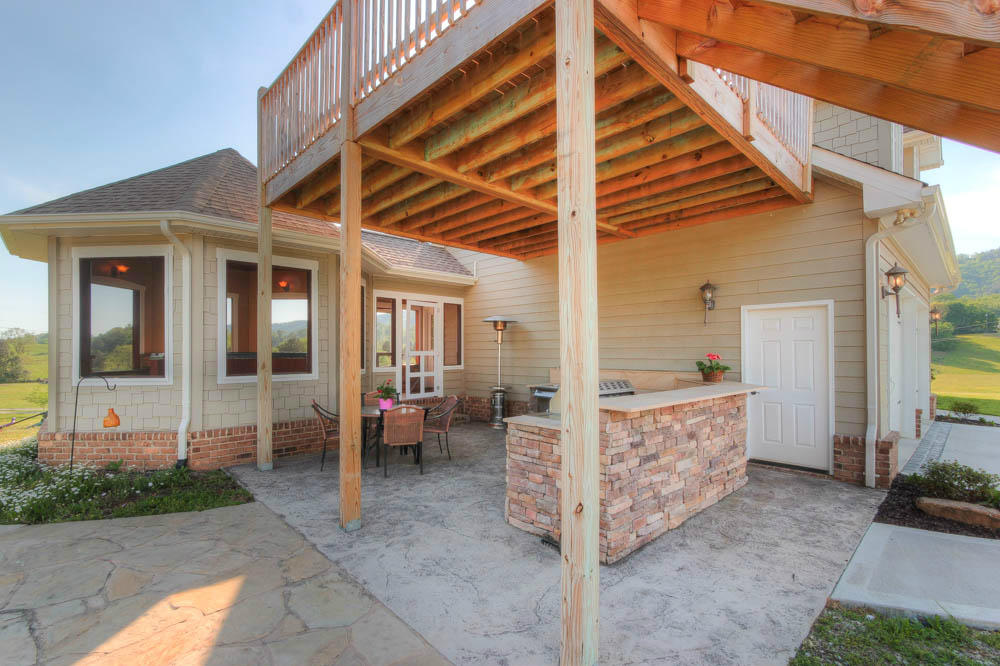 3780 Dutch Valley Road Clinton, TN 37716 - Photo 9 of 37 Outdoor Kitchen and Gazebo