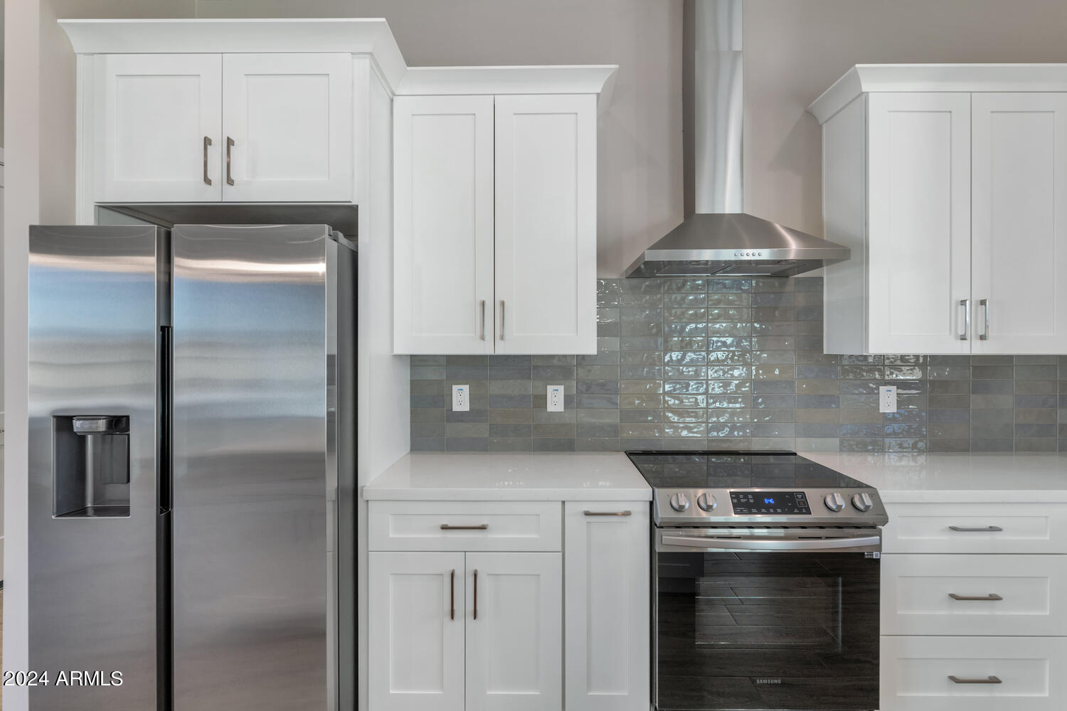 2935 West Joy Ranch Road Phoenix, AZ 85086 - Photo 17 of 42 Custom Glass tile backsplash.