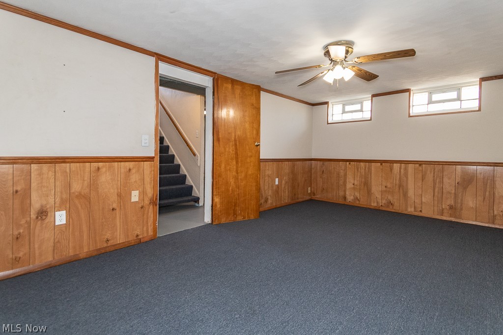 1854 Rush Road Wickliffe, OH 44092 - Photo 23 of 31 Lower level recreation room with view to the stairs