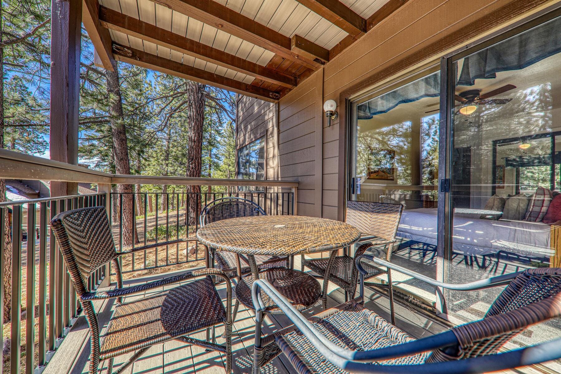 6092 Rocky Point Truckee, CA 96161 - Photo 16 of 27 a view of a patio with table and chairs