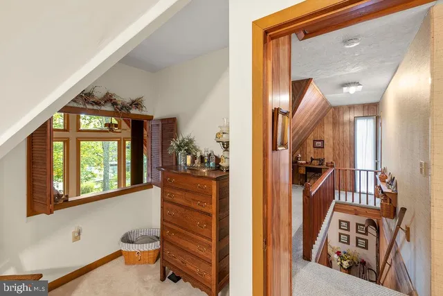 a view of a garage with lots of stuff