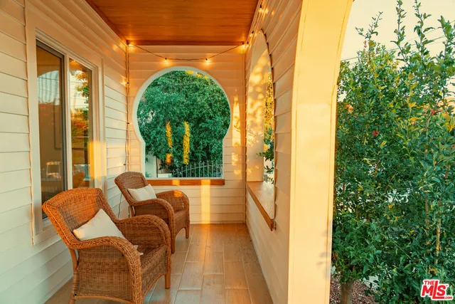 a outdoor space with chairs