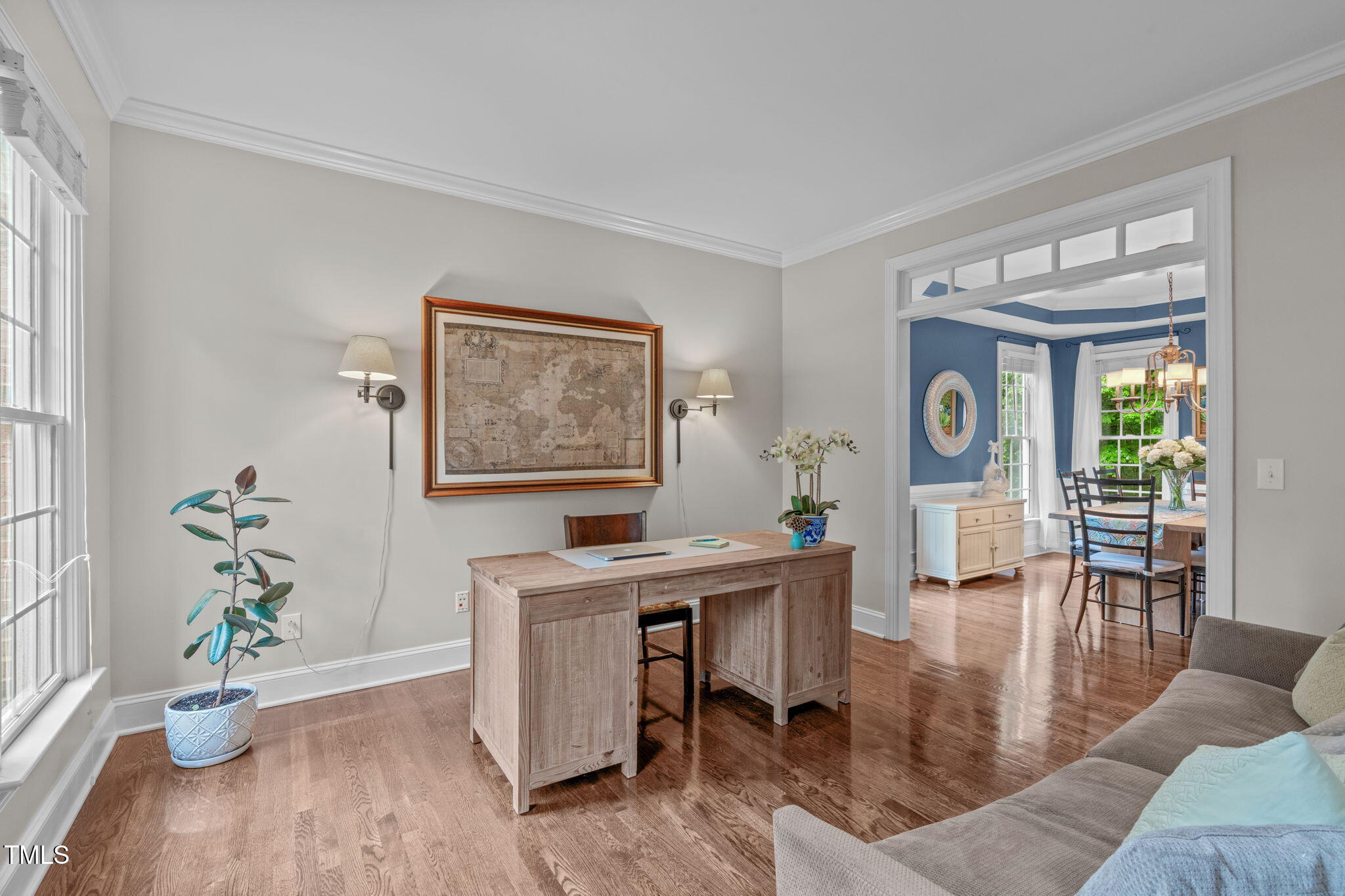 7929 Pine Timber Drive Raleigh, NC 27613 - Photo 6 of 53 a living room with furniture and a wooden floor