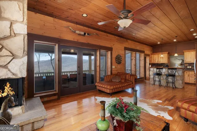 a front view of a house with a porch