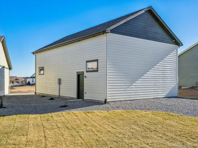 a backyard of a house