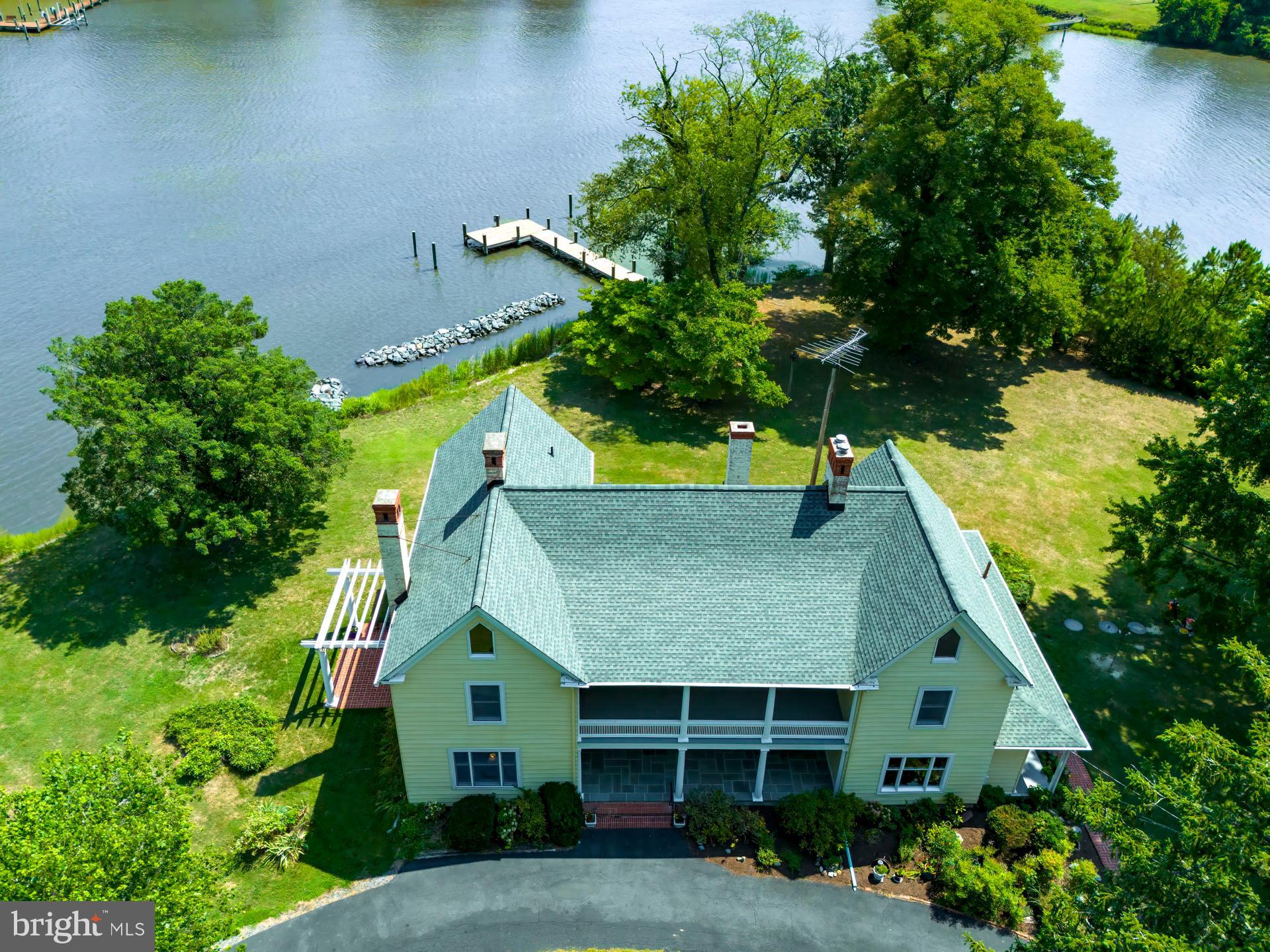 2208 Horns Point Road Cambridge, MD 21613 - Photo 8 of 39 an aerial view of a house