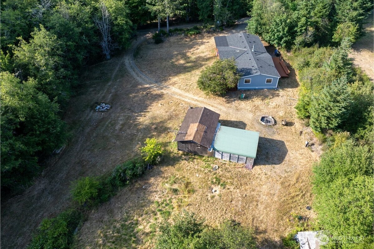 331 Frontier Road Grapeview, WA 98546 - Photo 37 of 39 an aerial view of residential house with outdoor space